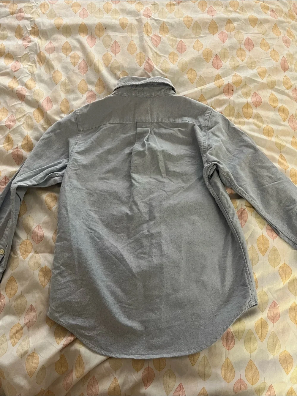 Ralph Lauren boys chambray blue button down shirt, size 6